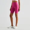 Side Pockets Long Shorts For Women Athletic Shorts Custom Activewear Manufacturers