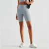 Side Pockets Long Shorts For Women Athletic Shorts Custom Activewear Manufacturers