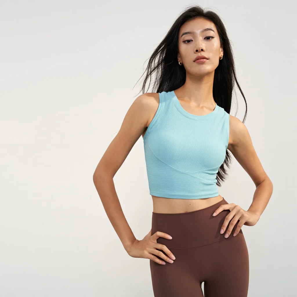 Threaded Fabric Personalised Workout Tanks Athletic Tank Tops Suppliers