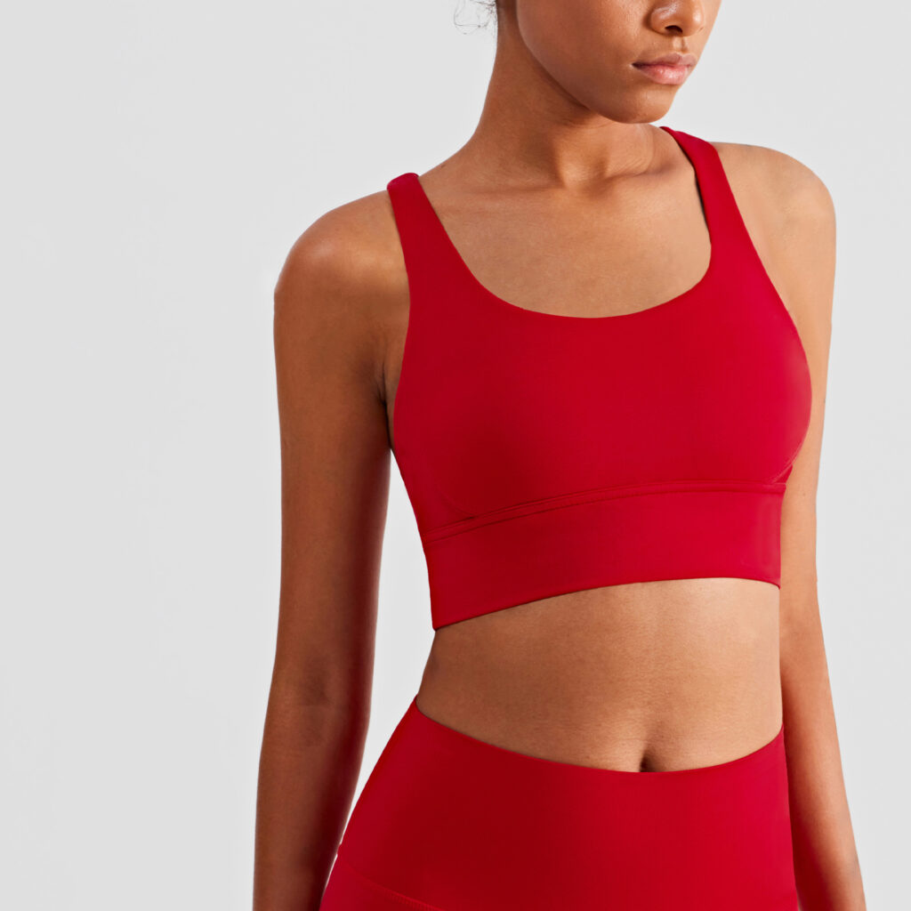 Summer Custom Workout Apparel Sports Bra Fabric Lycra Athletic Wear Manufacturers