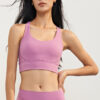 Summer Custom Workout Apparel Sports Bra Fabric Lycra Athletic Wear Manufacturers