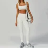 Ribbed High Waist Yoga Pants Gym Sparks Clothing Brand Wholesale Leggings Suppliers