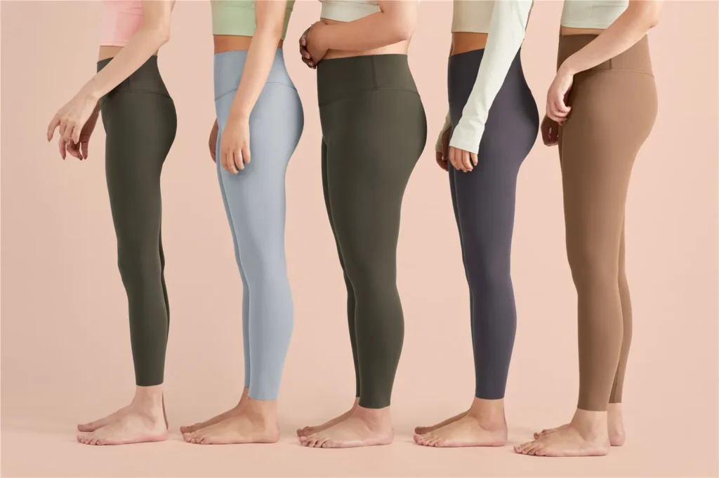 Plus Size High waist Lycra Fabric Wholesale Active Wear Yoga Leggings Manufacturers