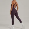 Custom Jumpsuits One Piece Workout Bodysuit Best Yoga Jumpsuit Supplier