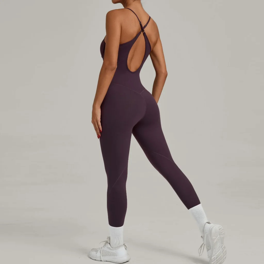 Custom Jumpsuits One Piece Workout Bodysuit Best Yoga Jumpsuit Supplier