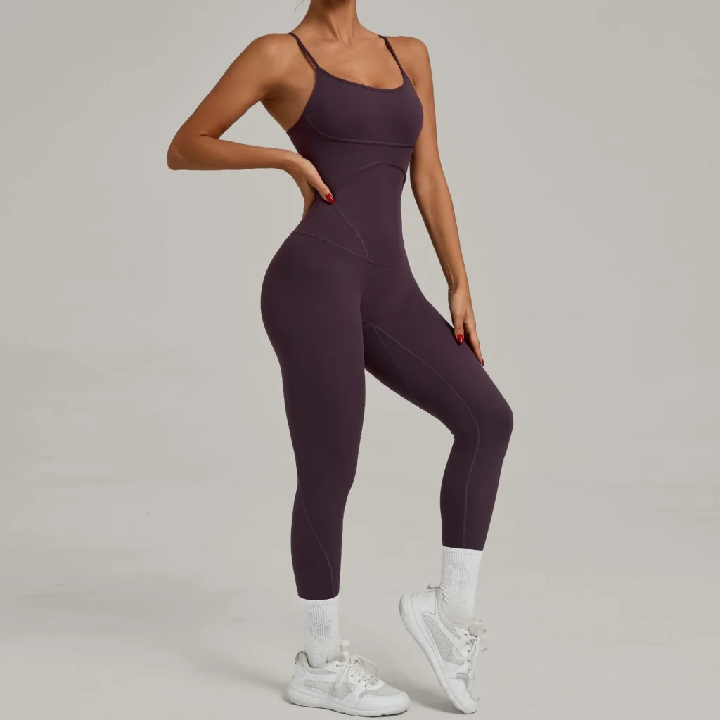 Custom Jumpsuits One Piece Workout Bodysuit Best Yoga Jumpsuit Supplier