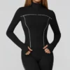 Light Athletic Jacket Workout Bodysuit Long Sleeve Fitness Clothing Manufacturer