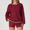 Wholesale Athletic Wear Round Collar Sweatshirt Workout Clothes Supplier