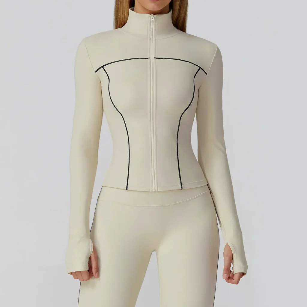 Light Athletic Jacket Workout Bodysuit Long Sleeve Fitness Clothing Manufacturer