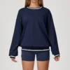 Wholesale Athletic Wear Round Collar Sweatshirt Workout Clothes Supplier