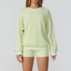 Wholesale Athletic Wear Round Collar Sweatshirt Workout Clothes Supplier