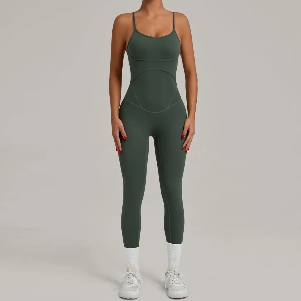Custom Jumpsuits One Piece Workout Bodysuit Best Yoga Jumpsuit Supplier