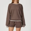 Wholesale Athletic Wear Round Collar Sweatshirt Workout Clothes Supplier