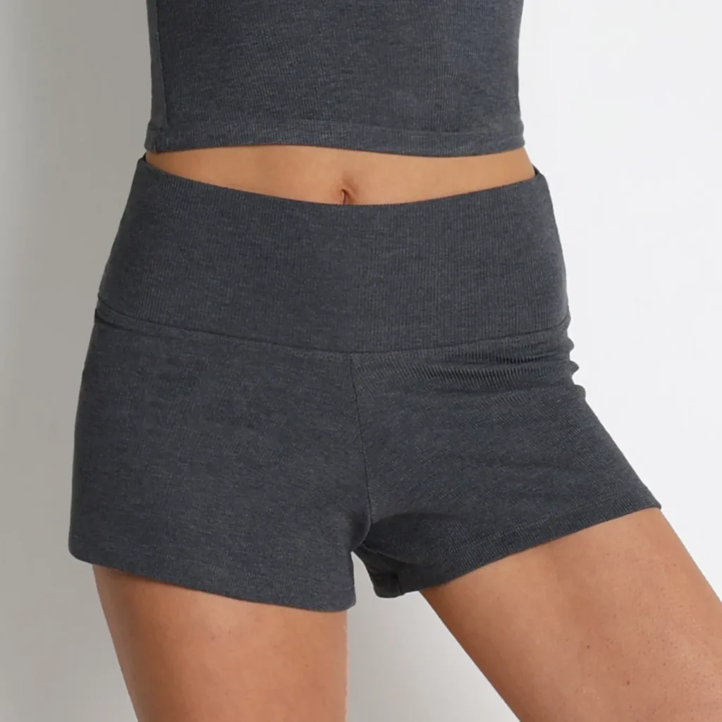 Folded Waist Wholesale Gym Shorts Spark Athletic Personalized Gym Shorts Suppliers