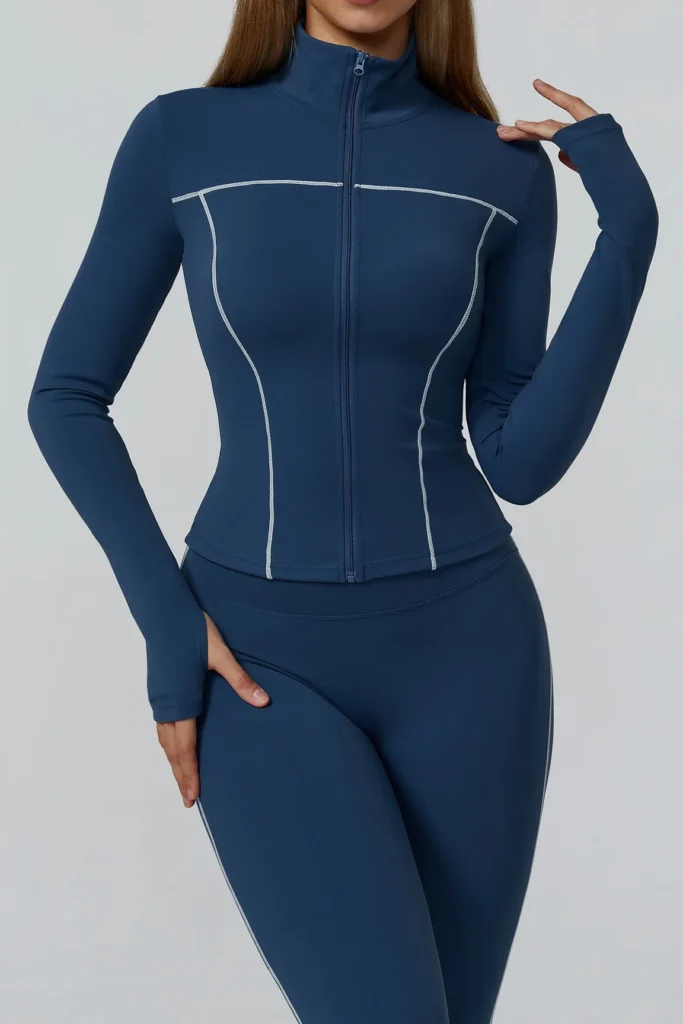 Light Athletic Jacket Workout Bodysuit Long Sleeve Fitness Clothing Manufacturer
