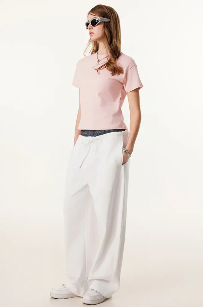 Double Waist Sparks Apparel Yoga Flared Pants with Drawstring Workout Clothes Supplier
