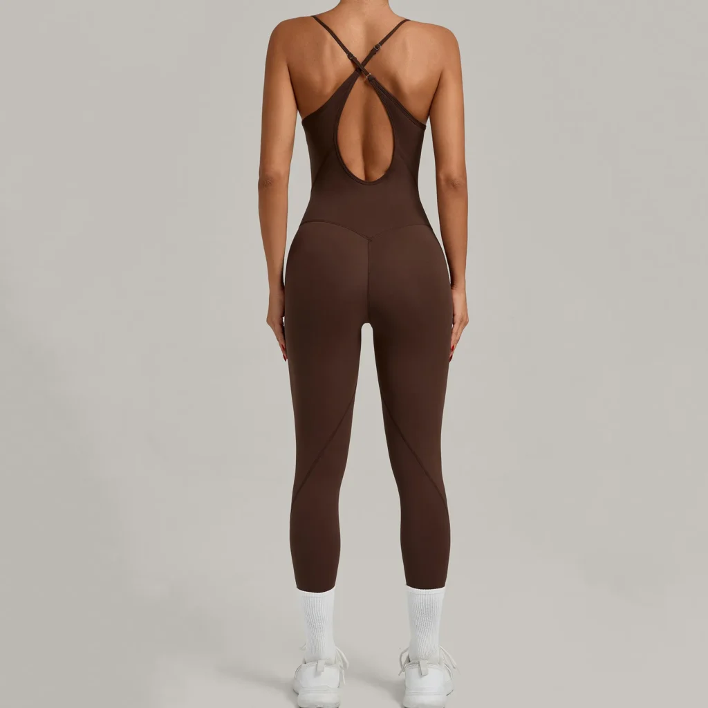 Custom Jumpsuits One Piece Workout Bodysuit Best Yoga Jumpsuit Supplier
