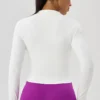 Gym Clothes Manufacturer Women's Zip Up Athletic Jacket Wholesale Athletic Wear