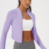 Gym Clothes Manufacturer Women's Zip Up Athletic Jacket Wholesale Athletic Wear