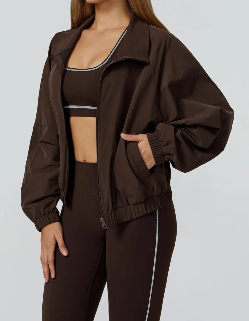 Fitness Jackets Women's Zip Up Athletic Jacket Lightweight Workout Jacket Manufacturer