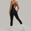 Custom Jumpsuits One Piece Workout Bodysuit Best Yoga Jumpsuit Supplier