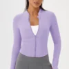 Gym Clothes Manufacturer Women's Zip Up Athletic Jacket Wholesale Athletic Wear