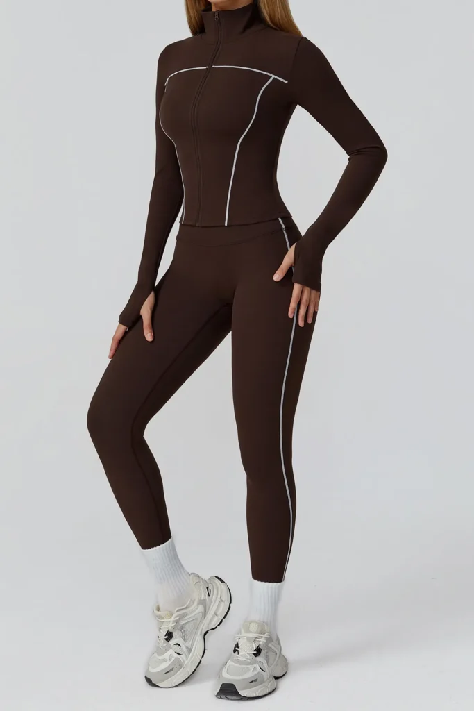 Light Athletic Jacket Workout Bodysuit Long Sleeve Fitness Clothing Manufacturer