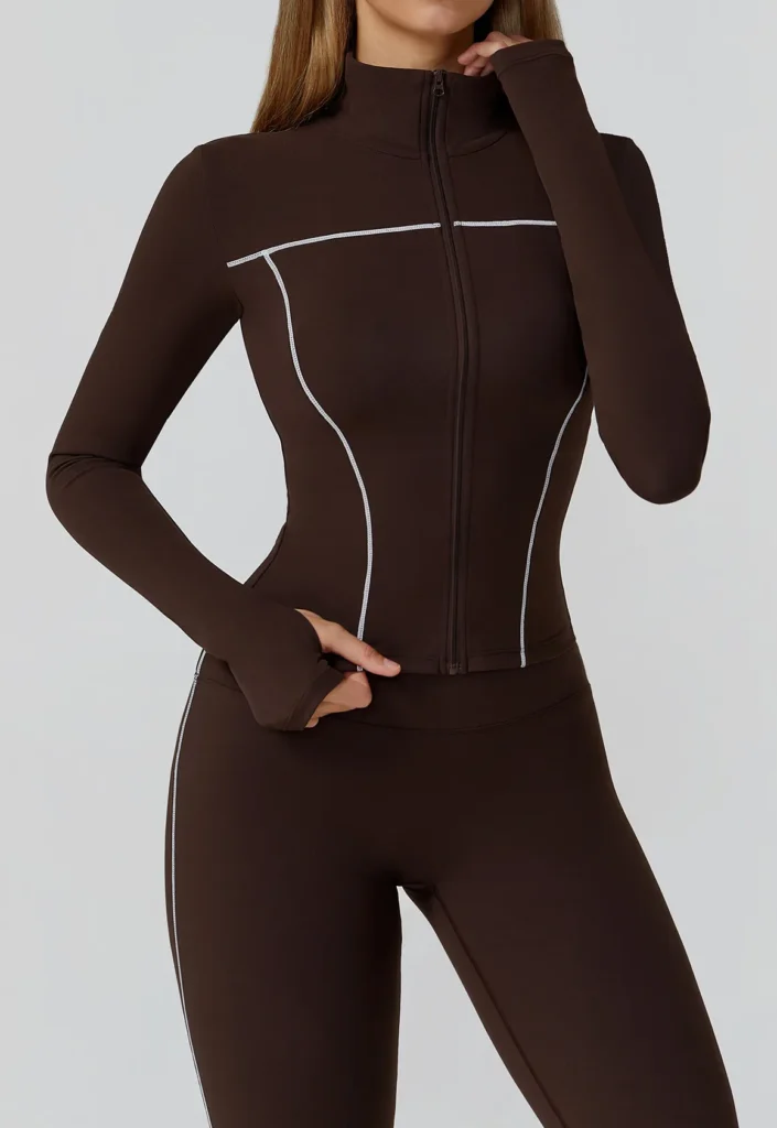 Light Athletic Jacket Workout Bodysuit Long Sleeve Fitness Clothing Manufacturer