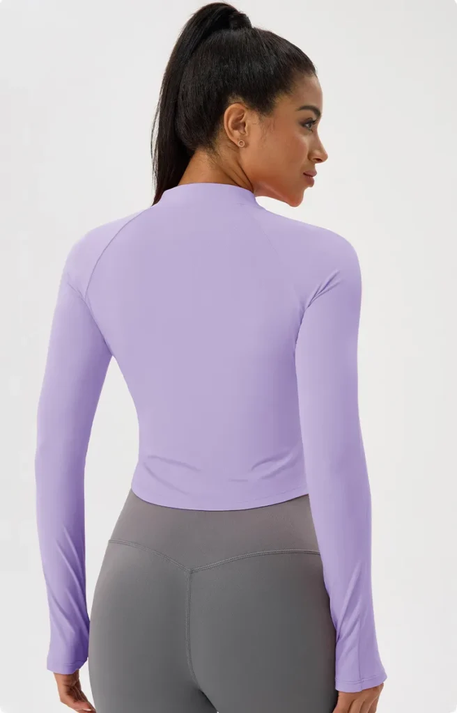 Gym Clothes Manufacturer Women's Zip Up Athletic Jacket Wholesale Athletic Wear