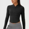Gym Clothes Manufacturer Women's Zip Up Athletic Jacket Wholesale Athletic Wear