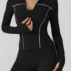 Light Athletic Jacket Workout Bodysuit Long Sleeve Fitness Clothing Manufacturer