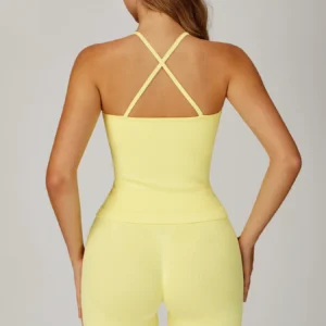 Spark Apparel Sportswear Tank Tops Yoga Wear Suppliers Sports Set Top Seamless