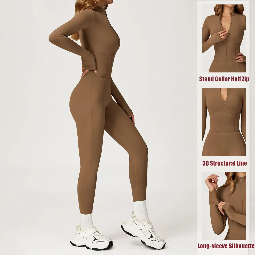 One Piece Exercise Bodysuit Custom Jumpsuits Best Yoga Jumpsuit Supplier