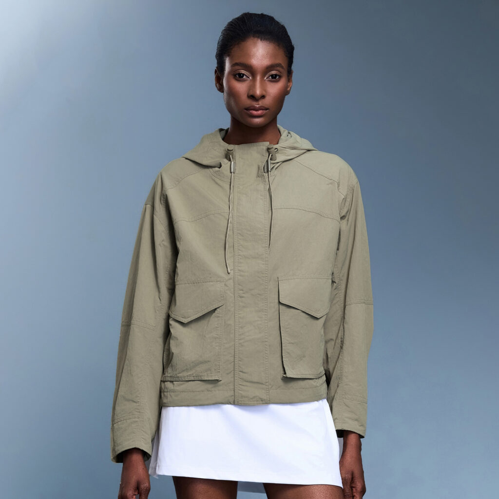 Light Outdoor Waterproof Women's Zip Up Athletic Jacket Personalised Gym Clothing Athleisure Manufacturers
