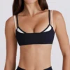 Fake Two-Piece Twist Wholesale Sports Bra Spark Clothing Yoga Apparel Manufacturers