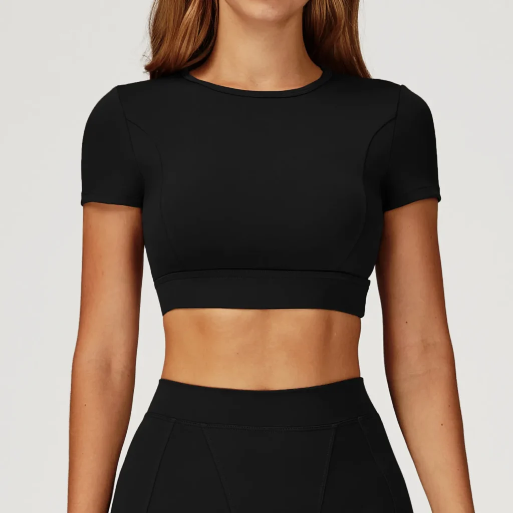 Workout Short Sleeve Tops China Sportswear Short Sleeve Yoga Top Manufacturers