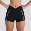 Twist High Waist Sparked Apparel Women Athletic Shorts Sports Clothing Manufacturers China
