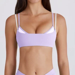 Fake Two-Piece Twist Wholesale Sports Bra Spark Clothing Yoga Apparel Manufacturers