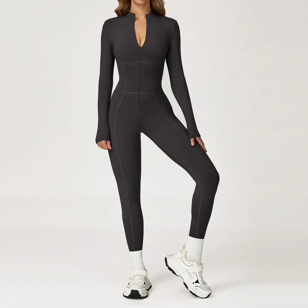 One Piece Exercise Bodysuit Custom Jumpsuits Best Yoga Jumpsuit Supplier