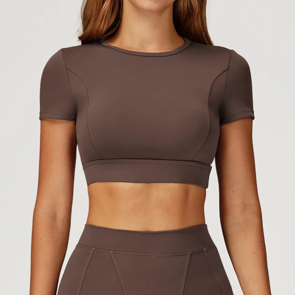 Workout Short Sleeve Tops China Sportswear Short Sleeve Yoga Top Manufacturers