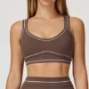 Custom Sports Bra Best Material For Bras Sport Bra Outfit Suppliers