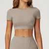 Workout Short Sleeve Tops China Sportswear Short Sleeve Yoga Top Manufacturers