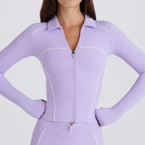 Exclusive Sportswear Lightweight Workout Jacket Women's Zip Up Athletic Jacket Manufacturer
