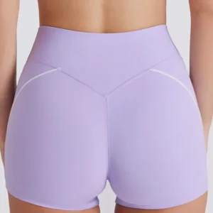 Twist High Waist Sparked Apparel Women Athletic Shorts Sports Clothing Manufacturers China