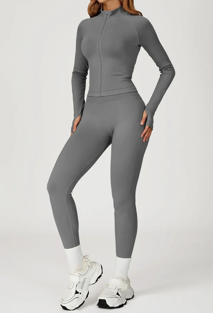 Women's Zip Up Athletic Jacket Athleisure Manufacturers Design Your Own Gym Wear