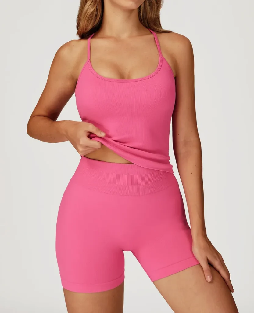 Spark Apparel Sportswear Tank Tops Yoga Wear Suppliers Sports Set Top Seamless