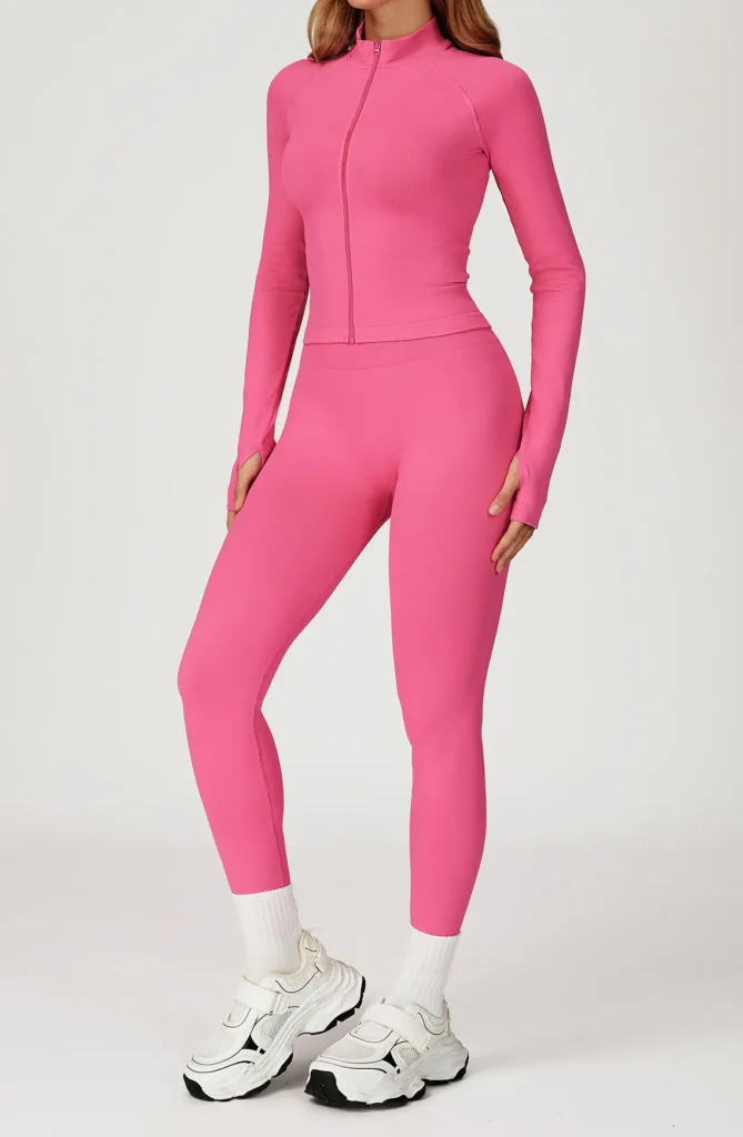 Women's Zip Up Athletic Jacket Athleisure Manufacturers Design Your Own Gym Wear