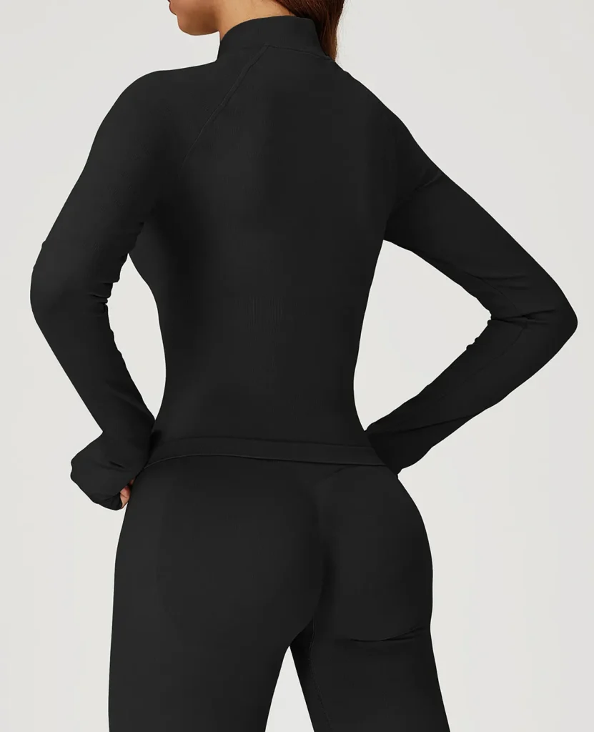 Women's Zip Up Athletic Jacket Athleisure Manufacturers Design Your Own Gym Wear