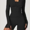 Women's Zip Up Athletic Jacket Athleisure Manufacturers Design Your Own Gym Wear