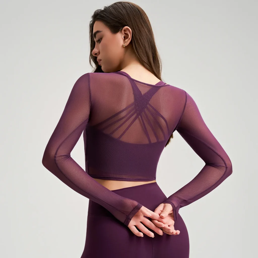 Smock Long Sleeve Crop Tops Personalised Gym Clothing Activewear Wholesale Australia